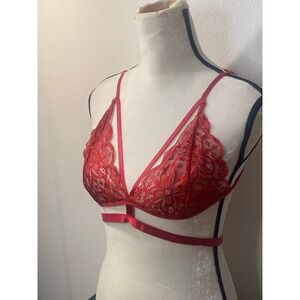 Red lace‎ lingerie bra size XL